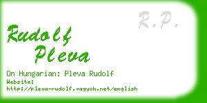 rudolf pleva business card